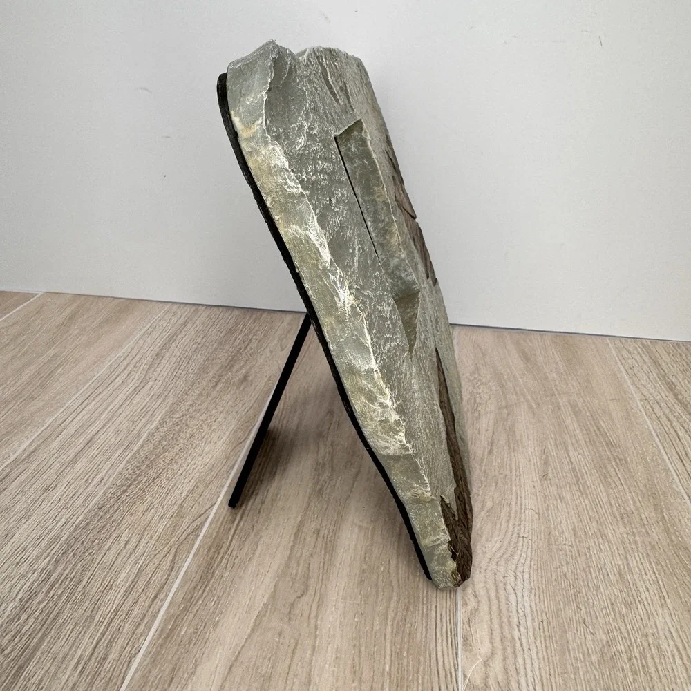 Rustic Stone Look Picture Frame Bible Verse Psalm 18:2 Leaf Decor‎ 7x7